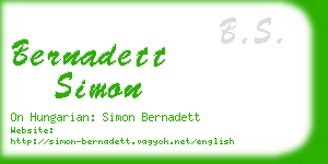 bernadett simon business card